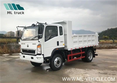 Produsen Sinotruk HOWO 4X2 4X4 Penggerak Semua Roda Awd 5 10 Ton Mini Flatbed Stake Lorry Box Cargo Dumper
